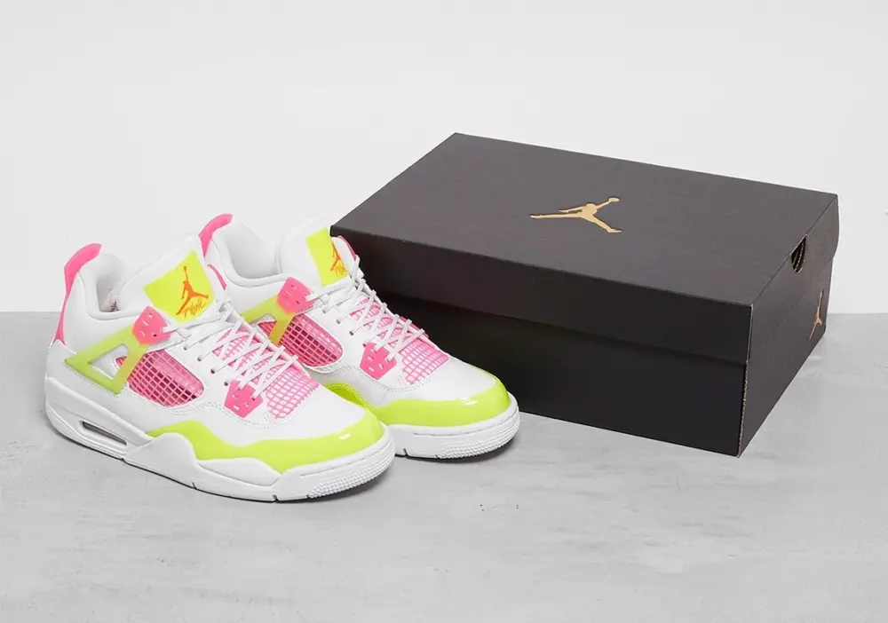 Giày Nike Air Jordan 4 Retro GS 'Lemon Venom' CV7808-100 - Ảnh 5
