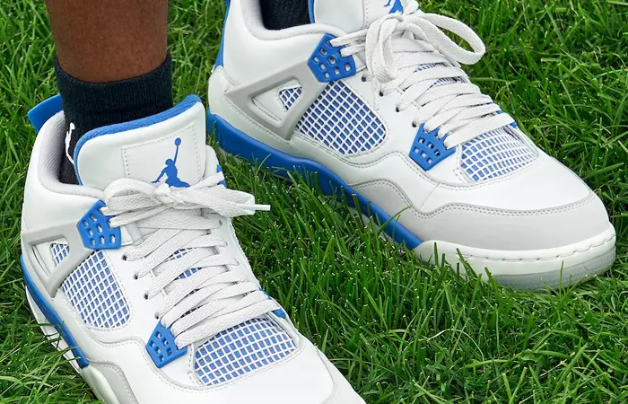 Giày Golf Nike Air Jordan 4 Golf 'Military Blue' CU9981-101 - Ảnh 4