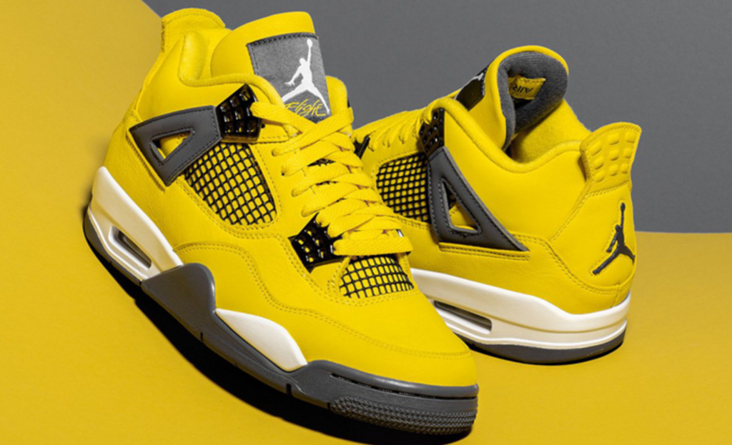 Giày Nike Air Jordan 4 Retro GS 'Lightning' 2021 408452-700 - Ảnh 5
