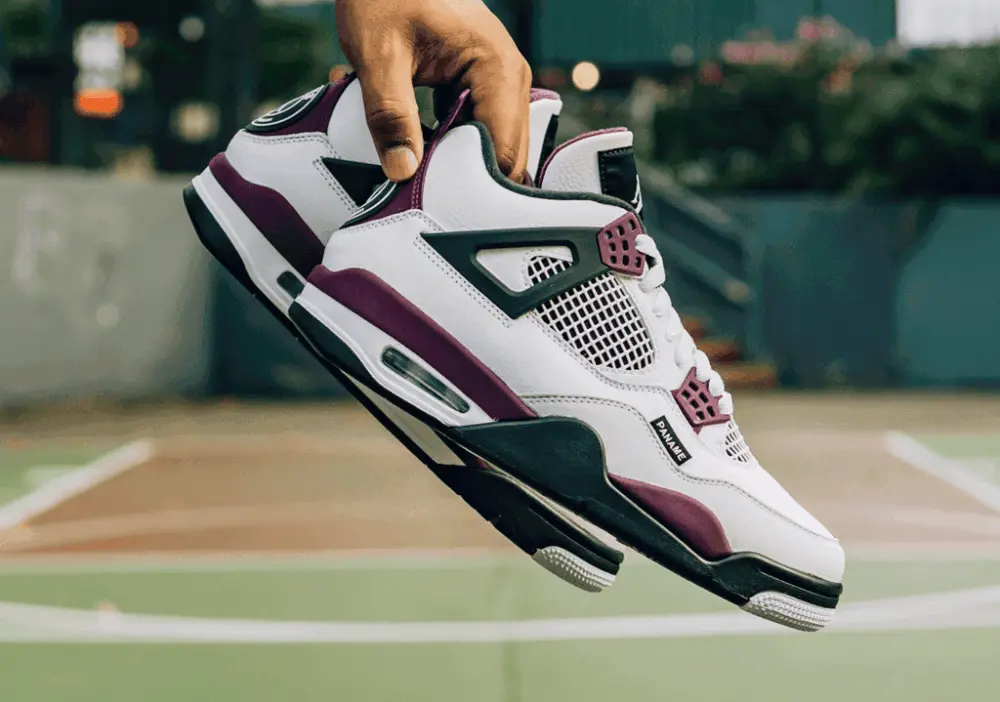 Giày Nike Paris Saint-Germain x Air Jordan 4 Retro 'Bordeaux' CZ5624-100 - Ảnh 5