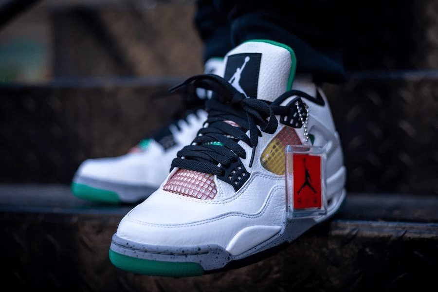Giày Nike Air Jordan 4 Retro 'Rasta' AQ9129-100 - Ảnh 7