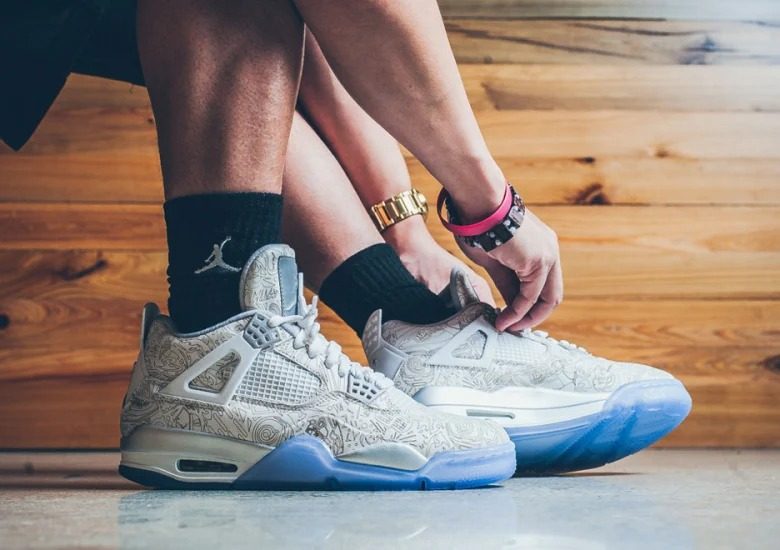 Giày Nike Air Jordan 4 Retro 'Laser' 705333-105 - Ảnh 2