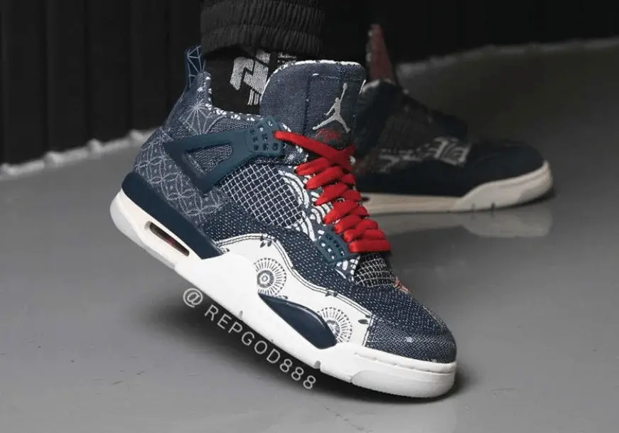 Giày Nike Air Jordan 4 Retro SE Sashiko CW0898-400 - Ảnh 6
