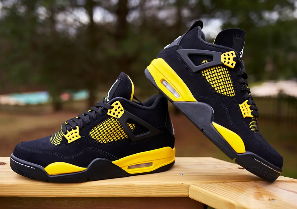 Giày Nike Air Jordan 4 Retro 'Thunder' 2023 GS 408452-017 - Ảnh 5