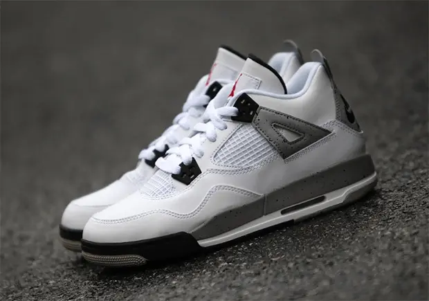 Giày Nike Air Jordan 4 Retro OG BG 'Cement' 2016 836016-192 - Ảnh 4
