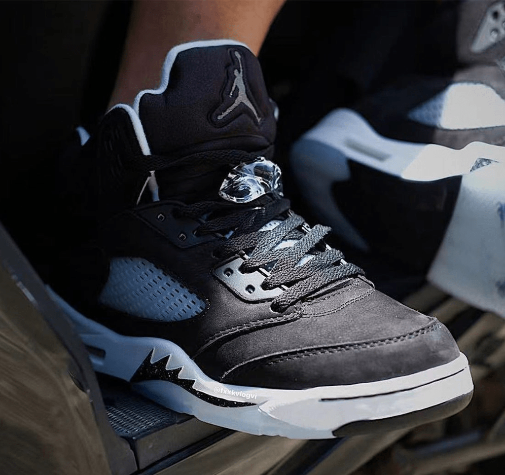 Giày Nike Air Jordan 5 Retro GS 'Oreo' 2021 440888-011 - Ảnh 4