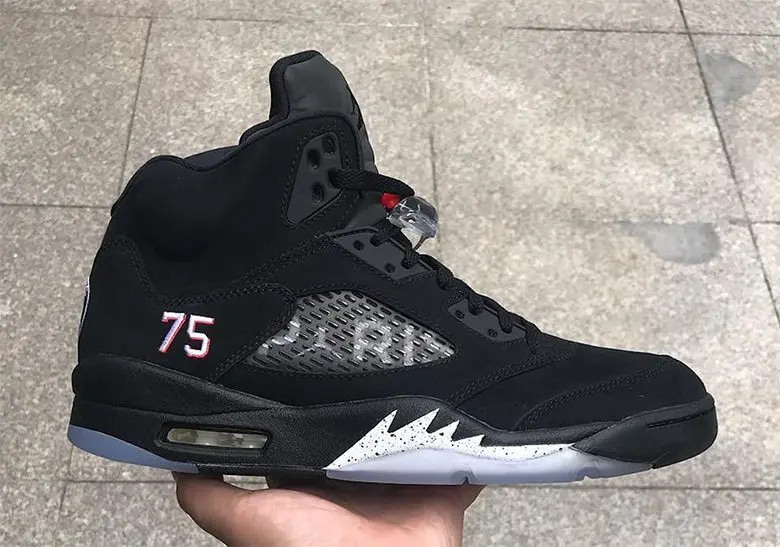 Giày Paris Saint-Germain x Air Jordan 5 Retro 'Paris Saint-Germain' AV9175-001 - Ảnh 6