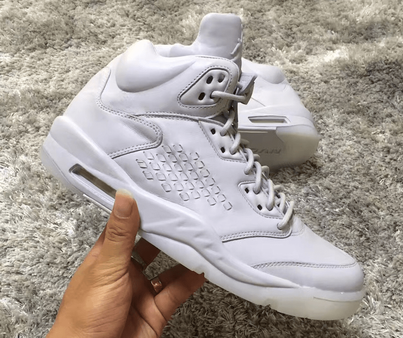 Giày Nike Air Jordan 5 Retro Premium 'Pure Platinum' 881432-003 - Ảnh 3