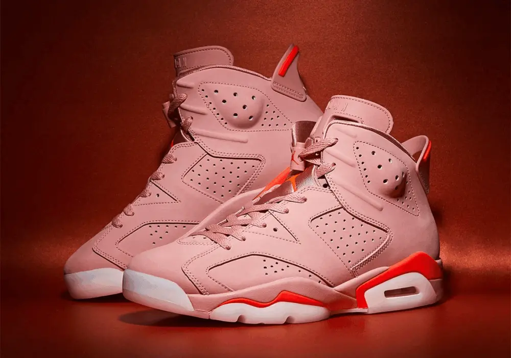 Alternative view of Giày Nike Aleali May x Wmns Air Jordan 6 Retro 'Millennial Pink' CI0550-600
