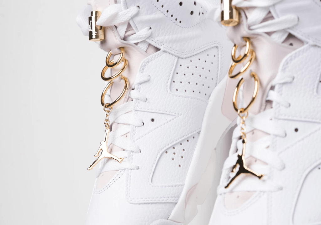 Giày Nike Air Jordan 6 Retro 'Gold Hoops' DH9696-100 - Ảnh 5