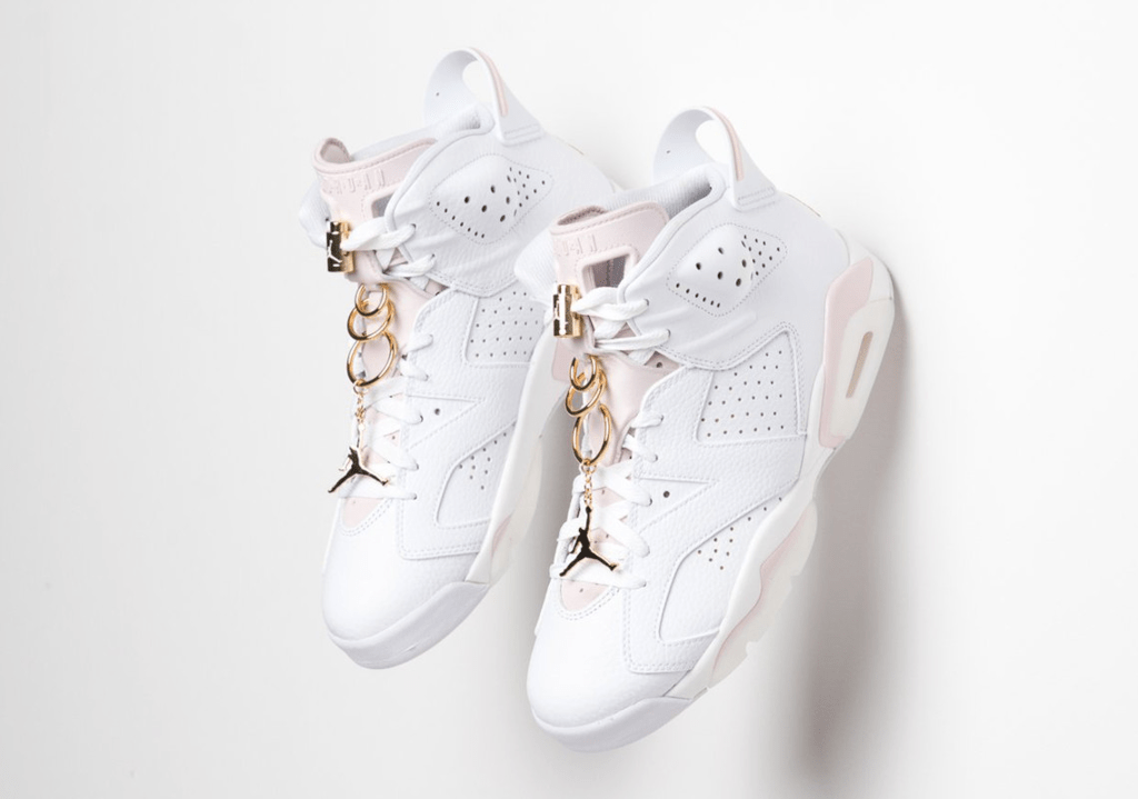 Giày Nike Air Jordan 6 Retro 'Gold Hoops' DH9696-100 - Ảnh 3
