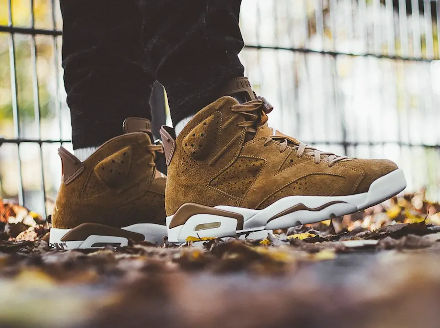 Giày Nike Air Jordan 6 Retro "Wheat" 384664-705 - Ảnh 6