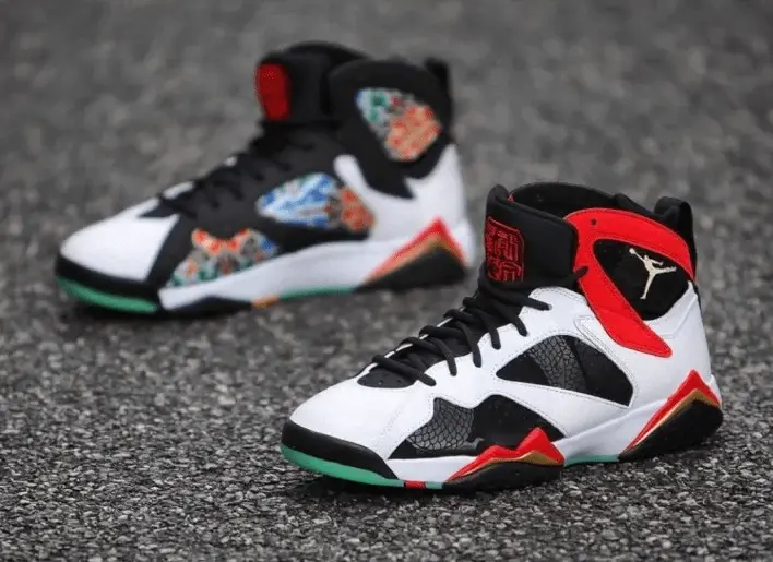 Alternative view of Giày Nike Air Jordan 7 Retro Greater China 'Chile Red x Black' CW2805-160