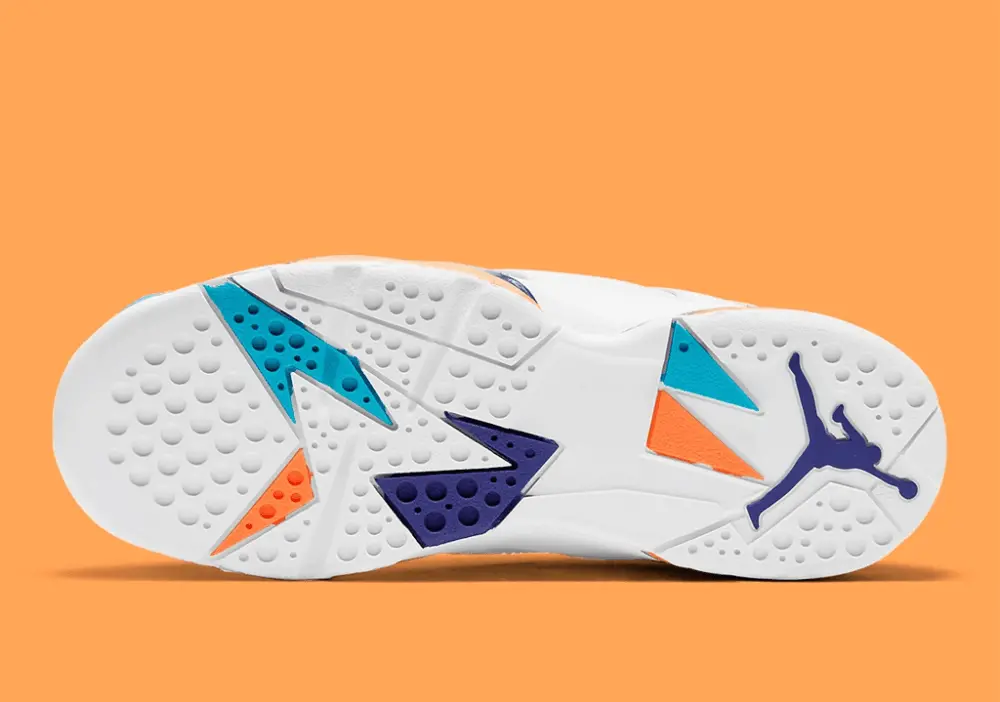 Giày Nike Air Jordan 7 Retro GS 'Chlorine Blue' 442960-100 - Ảnh 5