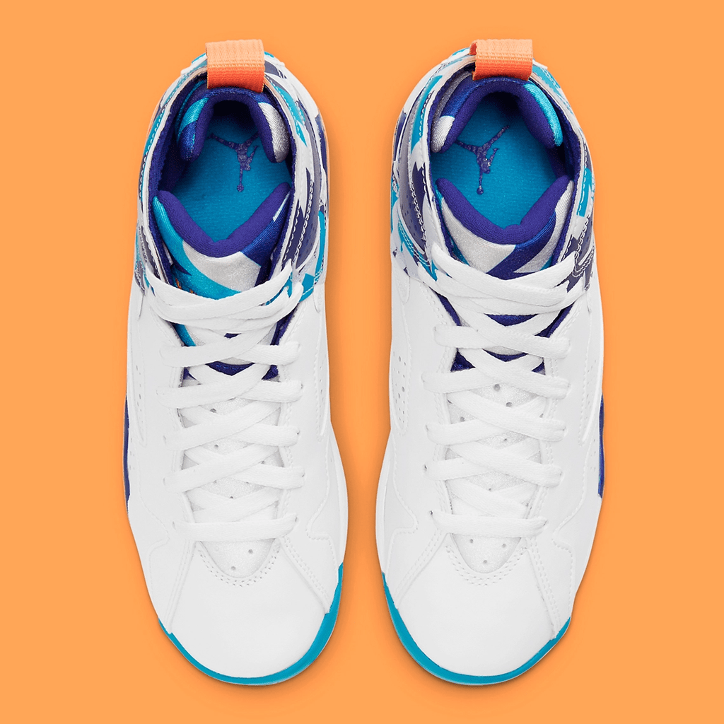Giày Nike Air Jordan 7 Retro GS 'Chlorine Blue' 442960-100 - Ảnh 4