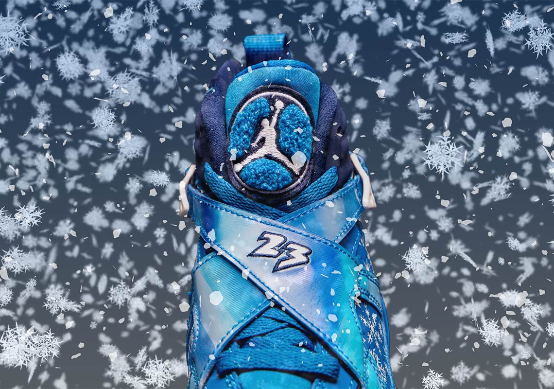 Giày Nike Air Jordan 8 Retro 'Snowflake' 305368-400 - Ảnh 5