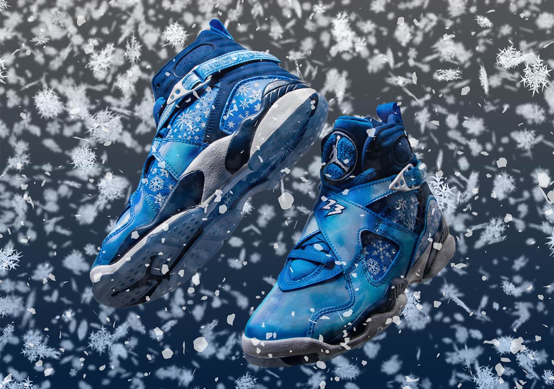 Giày Nike Air Jordan 8 Retro 'Snowflake' 305368-400 - Ảnh 6
