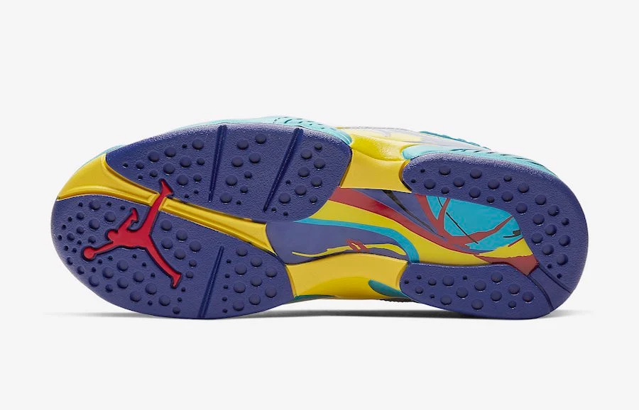 Giày Nike Wmns Air Jordan 8 Retro 'White Aqua' CI1236-100 - Ảnh 6