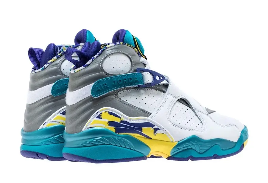 Giày Nike Wmns Air Jordan 8 Retro 'White Aqua' CI1236-100 - Ảnh 5