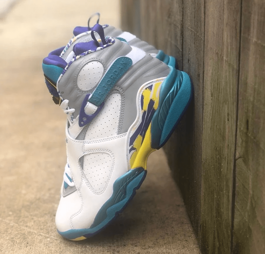 Giày Nike Wmns Air Jordan 8 Retro 'White Aqua' CI1236-100 - Ảnh 2