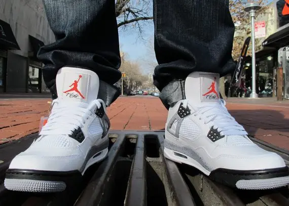 Giày Nike Air Jordan 4 Golf 'White Cement' CU9981-100 - Ảnh 7