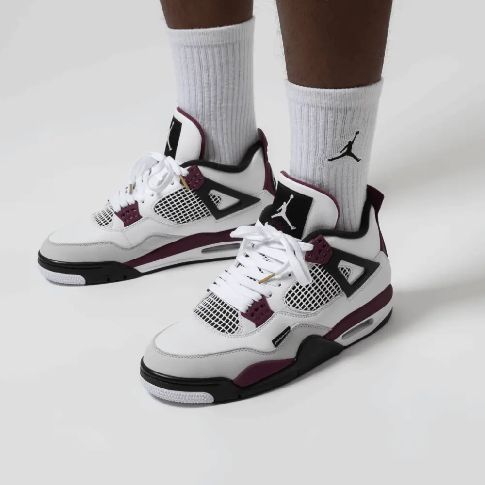 Giày Nike Paris Saint-Germain x Air Jordan 4 Retro 'Bordeaux' CZ5624-100 - Ảnh 6