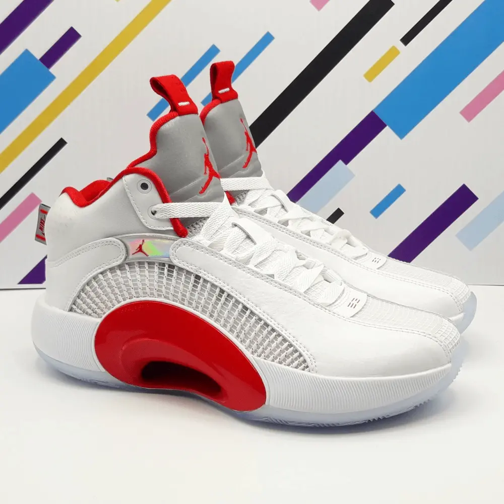 Giày Nike Air Jordan 35 GS 'White Fire Red' CQ9433-100 - Ảnh 5