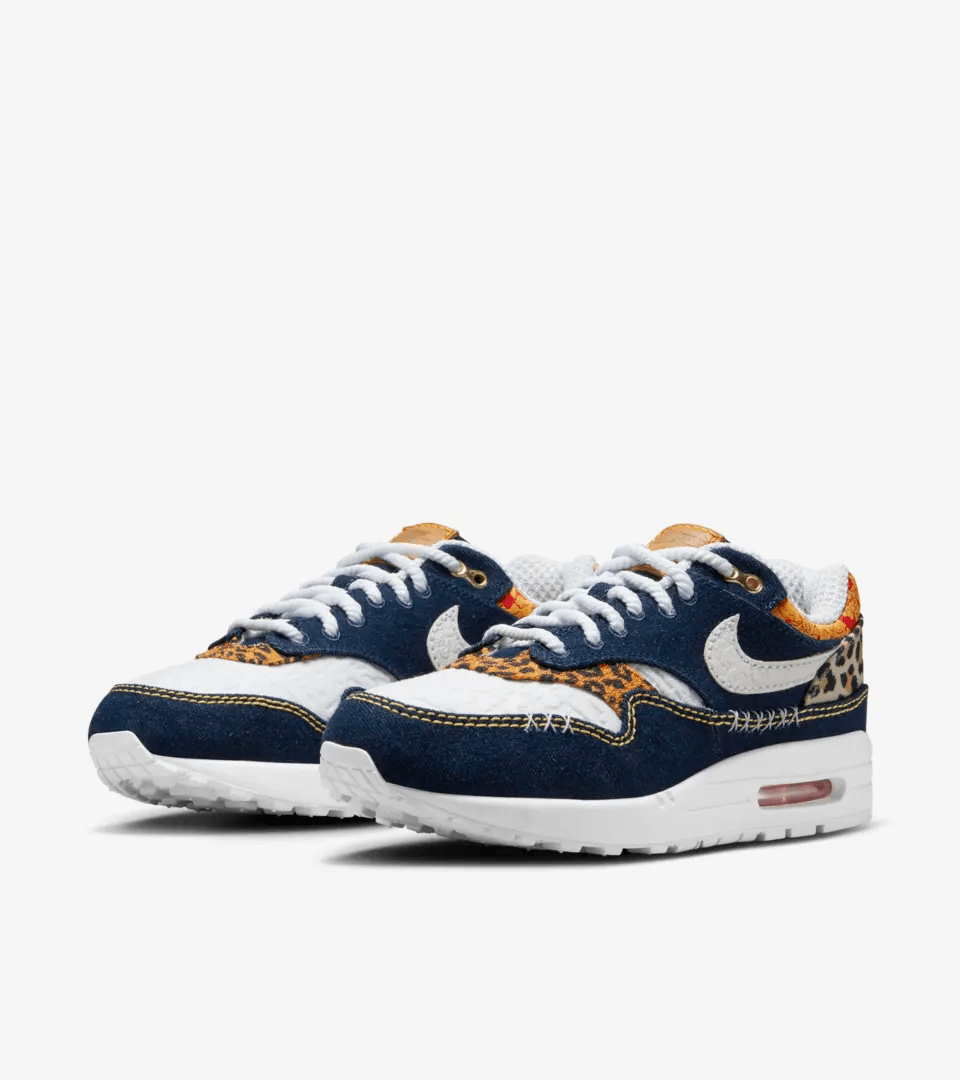 Giày Nike Air Max 1 Premium 'Denim Leopard' FJ4452-432 - Ảnh 2