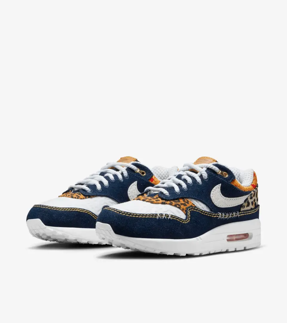 Alternative view of Giày Nike Air Max 1 Premium 'Denim Leopard' FJ4452-432