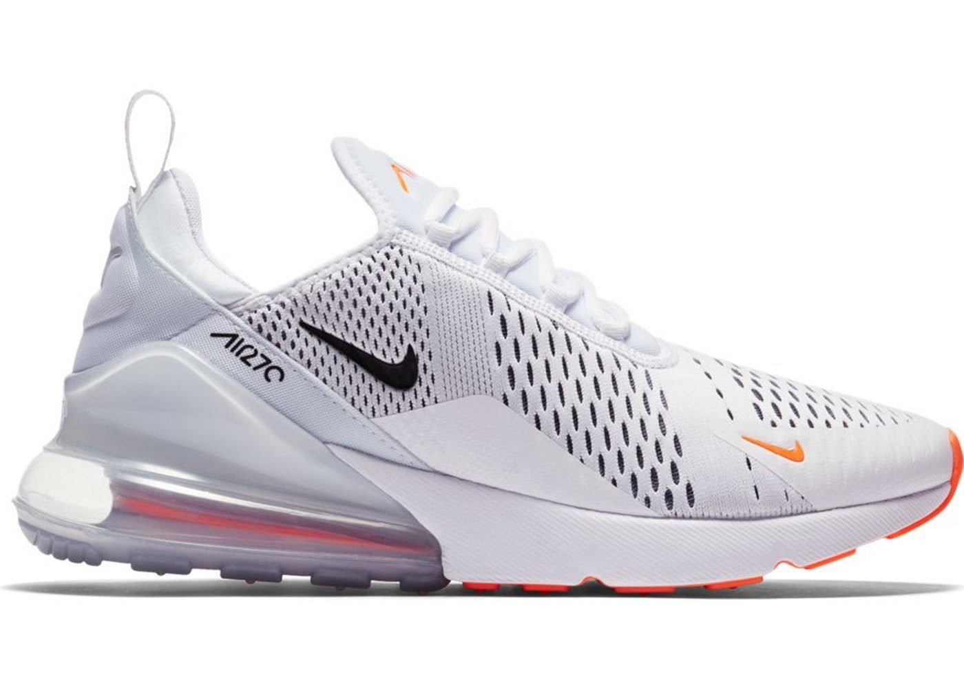 Giày Nike Air Max 270 'White Black Total Orange' AH8050-106
