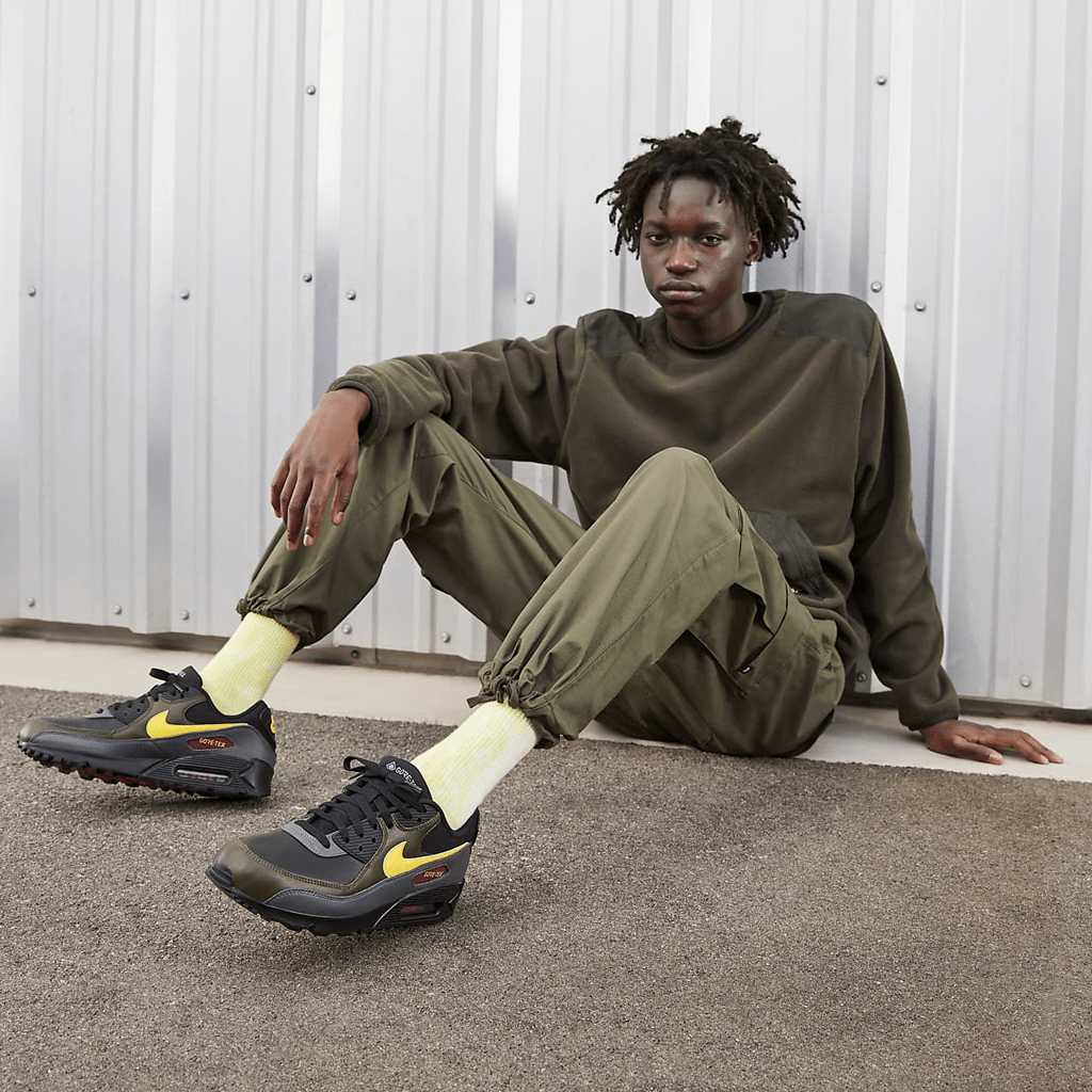 Giày Nike Air Max 90 GORE-TEX 'Tour Yellow Cargo Khaki' DJ9779-001 - Ảnh 3