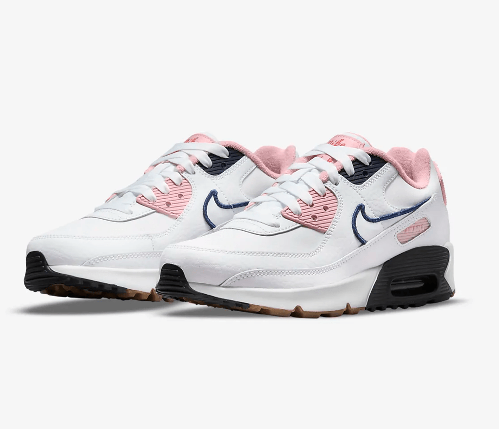 Giày Nike Air Max 90 LTR SE Older Kids' Shoes 'White Pink Glaze' DB0472-100 - Ảnh 4