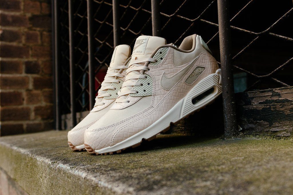 Giày Nike Air Max 90 Premium 'Oatmeal Sail Khaki' 443817-105 - Ảnh 9