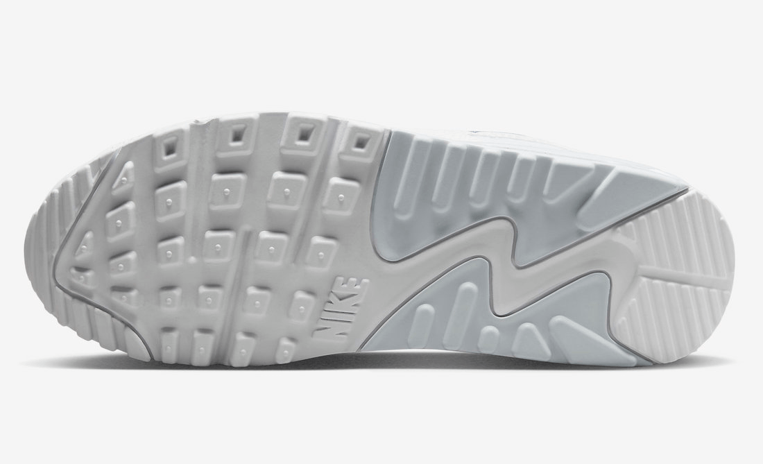 Giày Nike Air Max 90 'White Blue' DX0115-100 - Ảnh 8