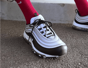 Alternative view of Giày Nike Air Max 97 'Black Metallic Silver' DM0027-001