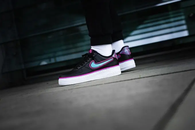 Alternative view of Giày Nike Air Force 1 '07 LV8 Sport NBA 'South Beach' AR0734-001