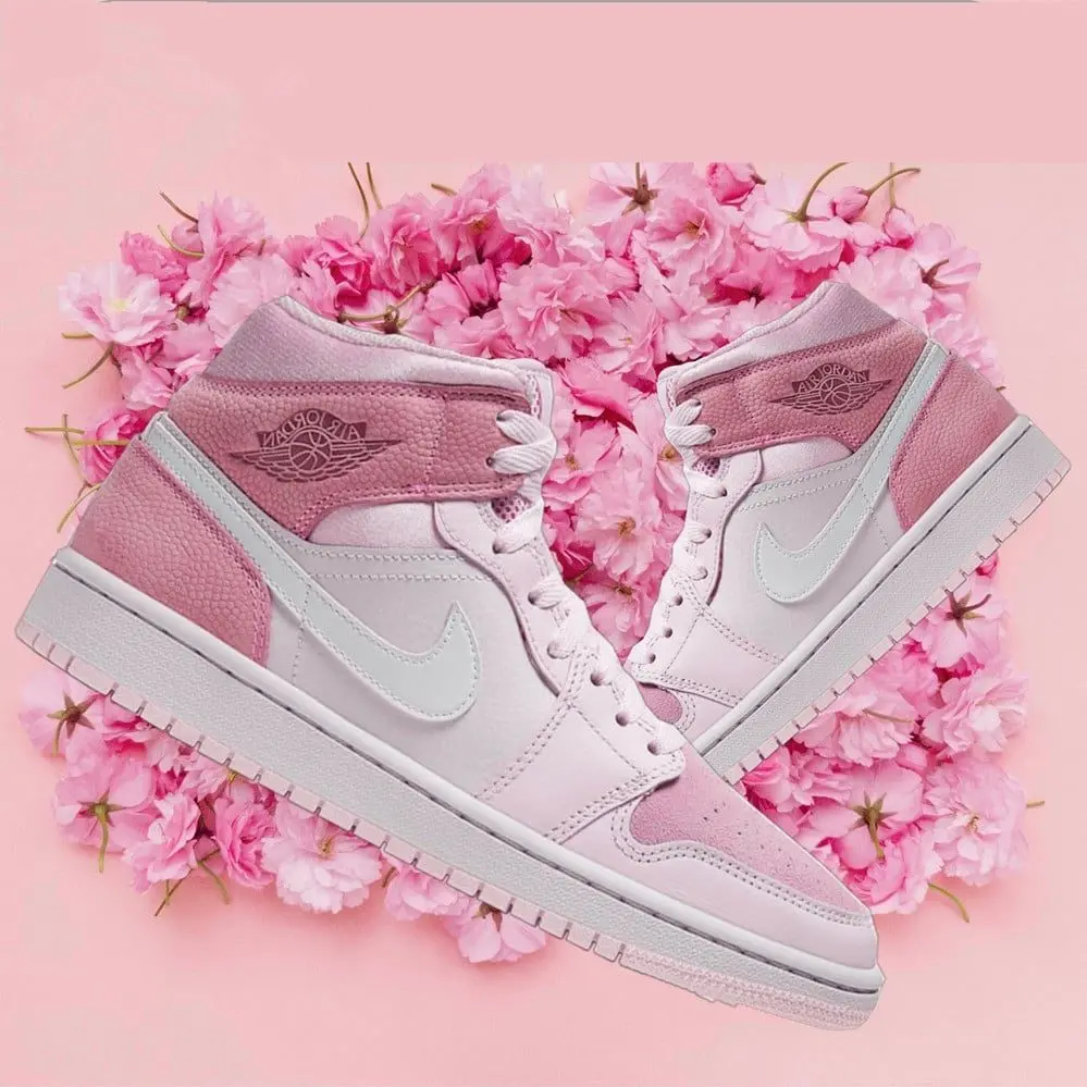 Giày Nike Air Jordan 1 Mid 'Digital Pink' CW5379-600 - Ảnh 3