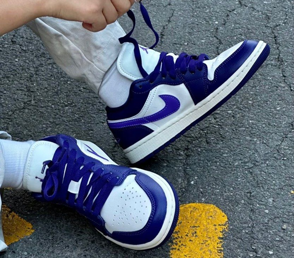 Giày Nike Air Jordan 1 Low 'Purple Sail' DC0774-502 - Ảnh 5