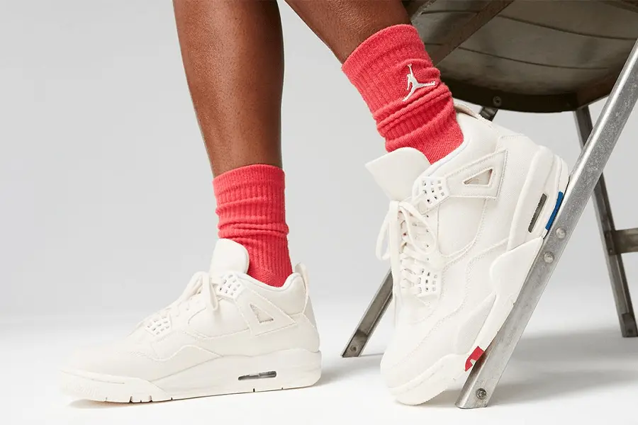 Alternative view of Giày Nike Air Jordan 4 Retro 'Sail' DQ4909-100