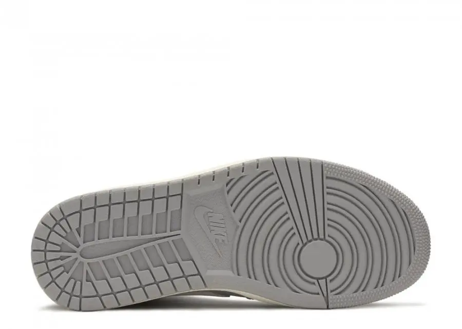 Giày Nike Wmns Air Jordan 1 Mid 'Grey Light Bone' CD7240-002 - Ảnh 6
