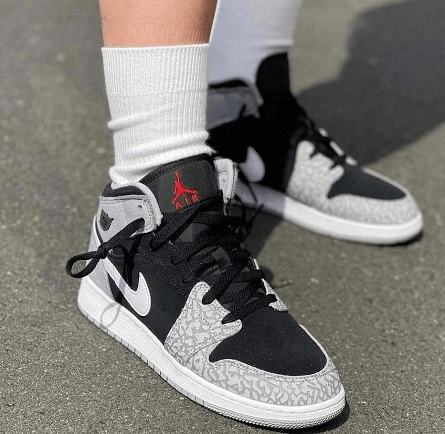 Giày Nike Air Jordan 1 Mid SE 'Elephant Toe' DM1200-016 - Ảnh 3