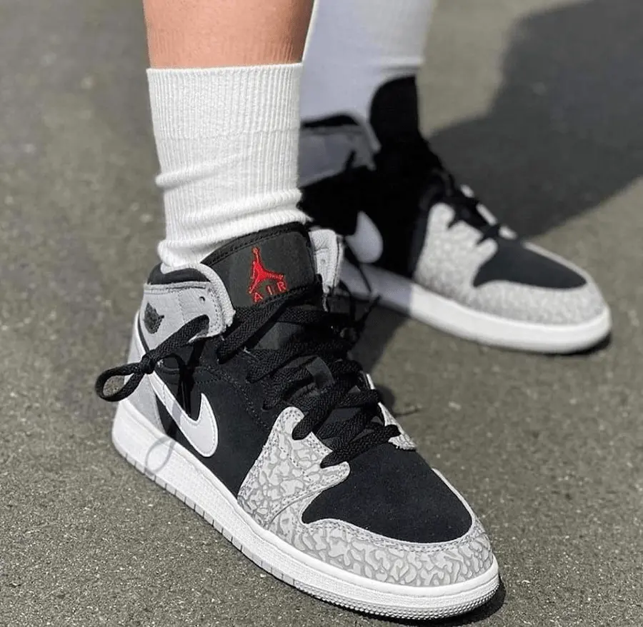 Giày Nike Air Jordan 1 Mid SE 'Elephant Toe' DM1200-016 - Ảnh 3