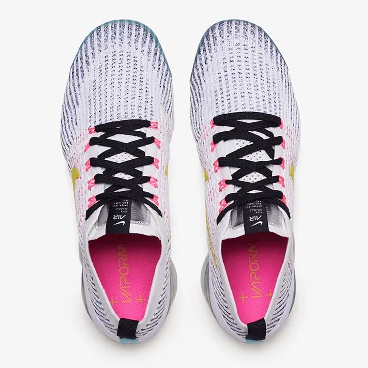 Giày Nike Air VaporMax Flyknit 3 'White Dynamic Yellow' AJ6900-103 - Ảnh 5