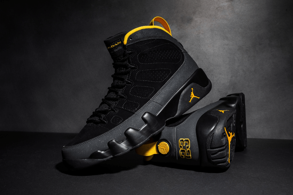 Giày Nike Air Jordan 9 Retro 'Dark Charcoal University Gold' CT8019-070 - Ảnh 3
