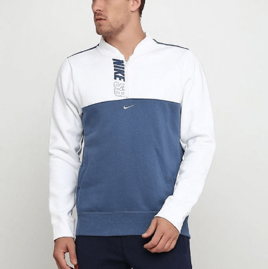 Áo Nike SB Skateboarding Pullover Mock Neck Thunderstorm AJ9735-100 - Ảnh 4