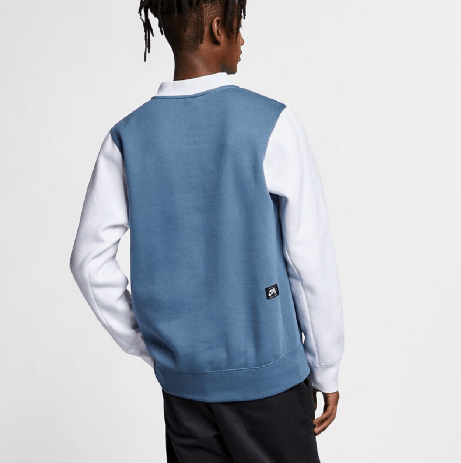 Áo Nike SB Skateboarding Pullover Mock Neck Thunderstorm AJ9735-100 - Ảnh 3