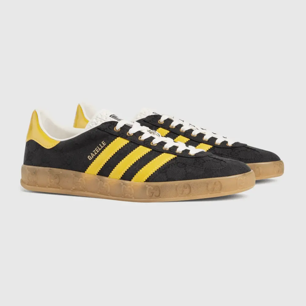 Giày Adidas X Gucci Gazelle Sneaker 'Black' 737967-FAAW3-1084 - Ảnh 7