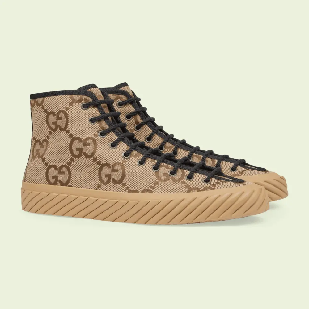 Giày Gucci High-top Maxi GG Sneaker 'Camel' 703034-UKOH0-2590 - Ảnh 5