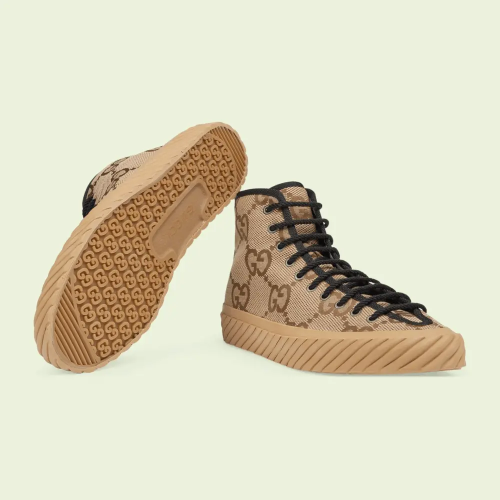 Alternative view of Giày Gucci High-top Maxi GG Sneaker 'Camel' 703034-UKOH0-2590