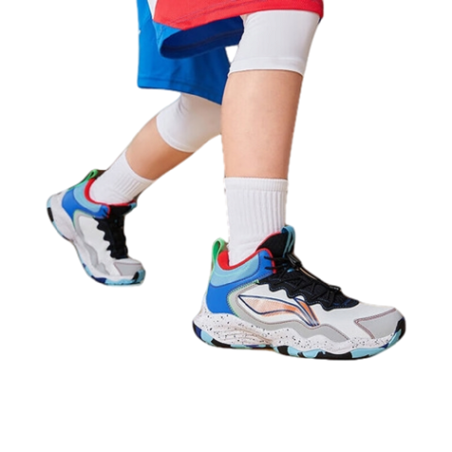 Giày LiNing 'White Coin Gray' YKBR050-57 - Ảnh 3